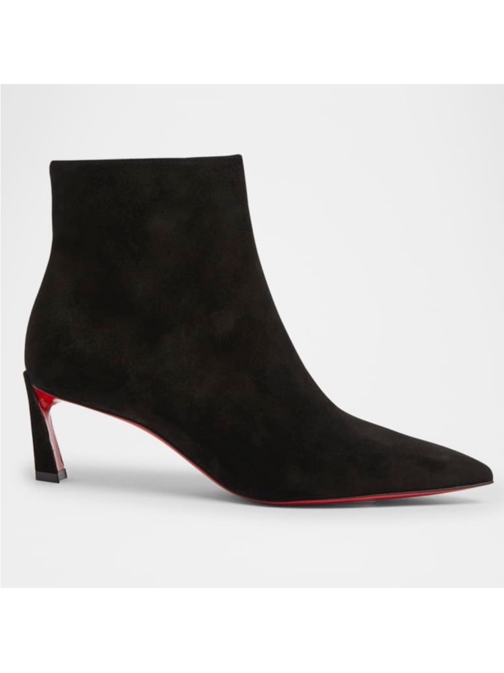 NWOB Christian Louboutin 55mm Condora Suede Ankle Booties in Black